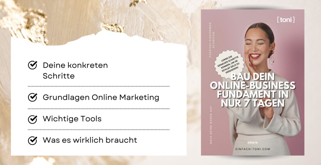 Bau dein online business Fundament in nur 7 Tagen